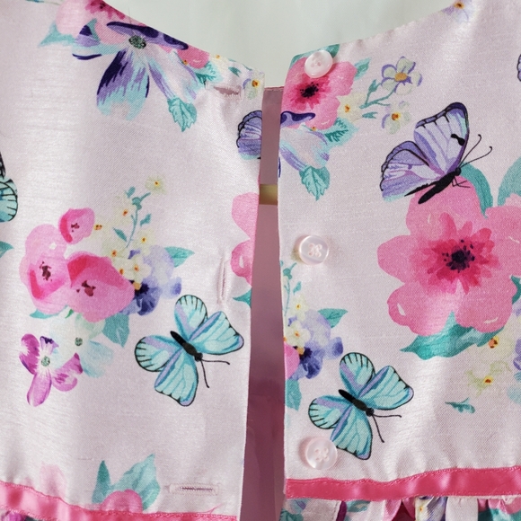 George Printed Dress, Pink Floral, 12-18 months - Picture 7 of 8